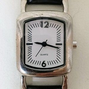 J. Jill Women's Watch with Embossed Burgandy Leather Band